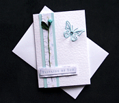 Thinking Of You - Handcrafted Sympathy Card - dr16-0012